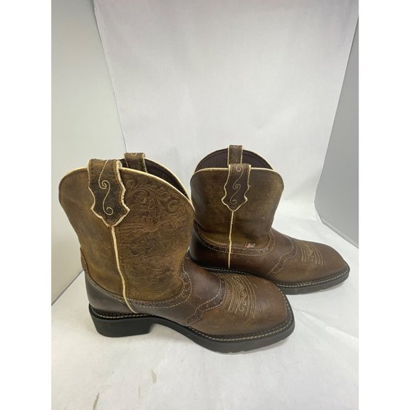 JUSTIN WOMEN'S GYPSY size 11B MANDRA RODEO BOOTS GY9618 - Picture 11 of 12